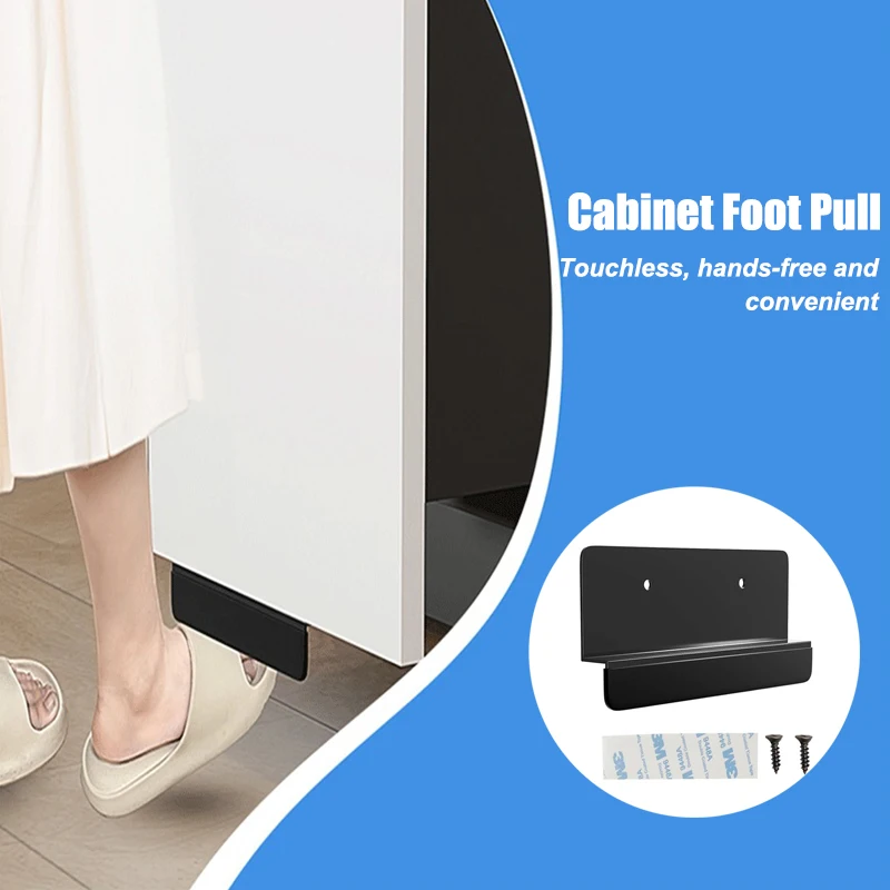 

Cabinet Foot Pull Trash Handless Handle Cabinet Foot Pull for Home Kitchen Cabinet Door Handles Furniture Hardware Accessories
