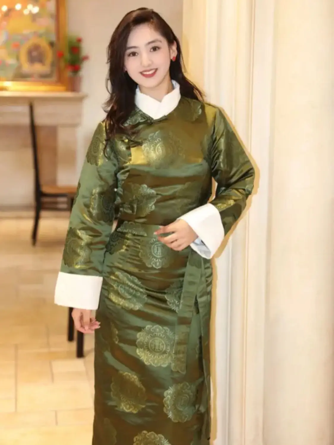 

Popular women's Tibetan long Tibetan clothing foreign style Bola dress