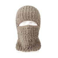 Casual Winter Warm Balaclavas Cap Thickened Windproof Pullover Cap Full Face Soft Ski Knitted Mask