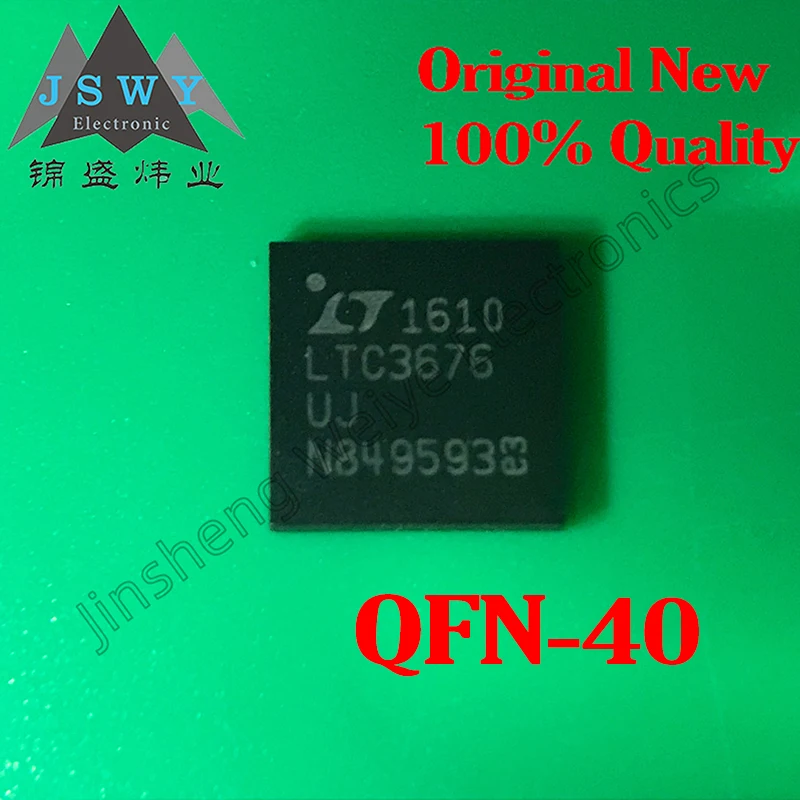 

(1/2 pieces) LTC3676UJ LTC3676 QFN-40 Original In-Stock 2.25V-5.5V Wide Input 4-Channel Synchronous Buck Regulator IC