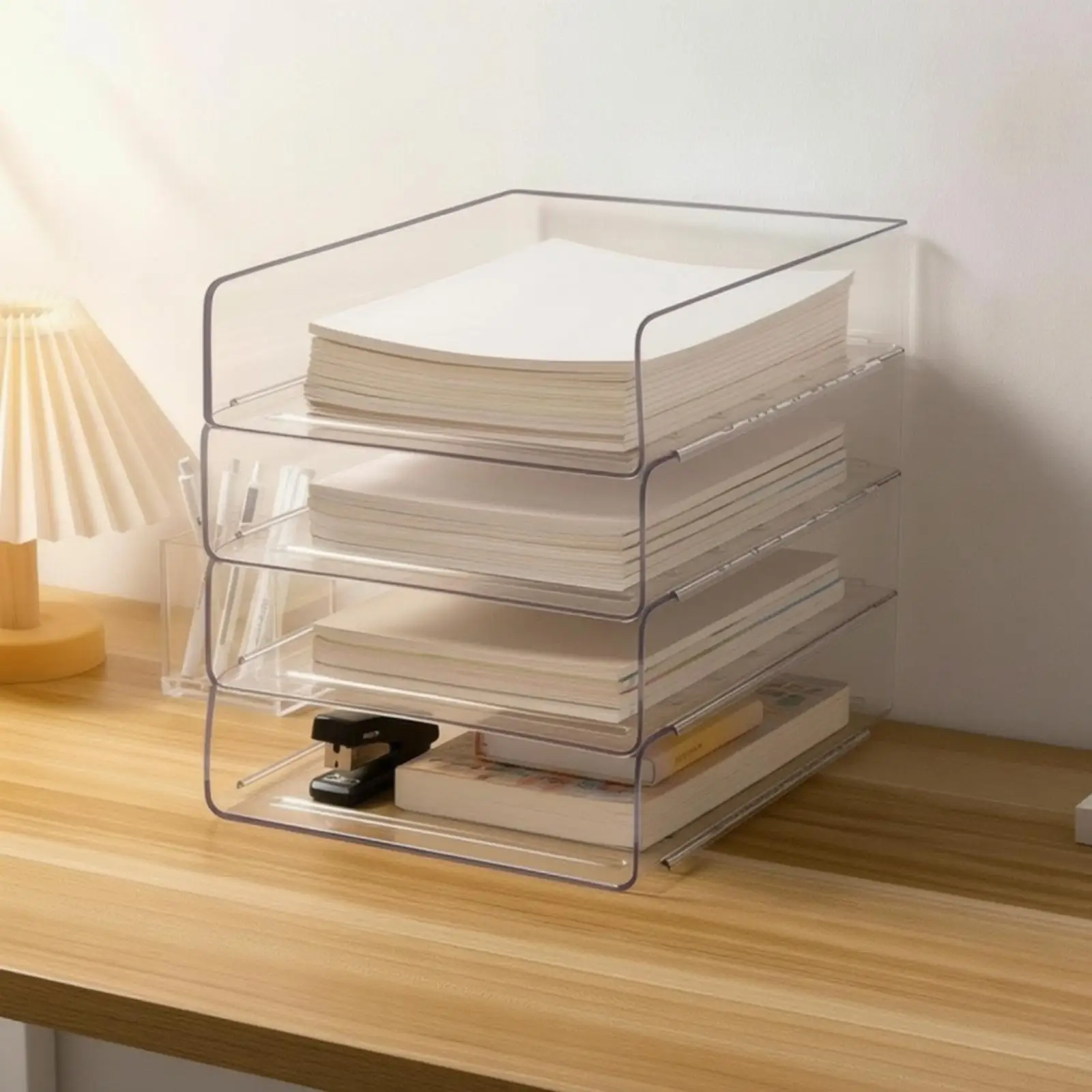 organizzatore-trasparente-a-piu-livelli-per-libri-ideale-per-riporre-articoli-di-cancelleria-sulla-scrivania-perfetto-per-la-scuola-e-l’ufficio