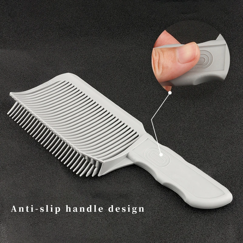 Fading Comb Professional Barber Clipper Mix Flat Top Hair Cutting Comb For Men Heat Resistant Fade Brush