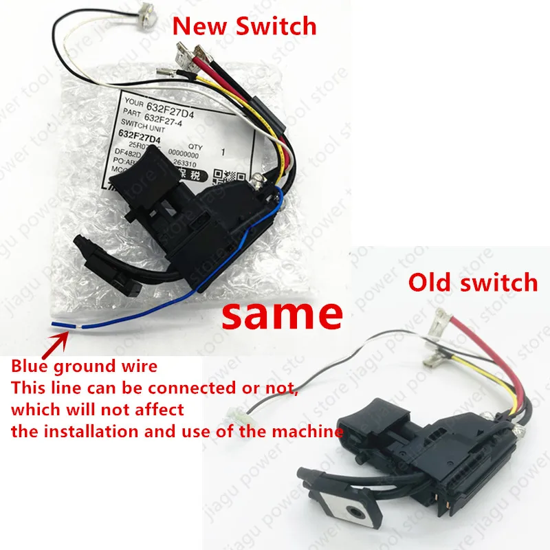 Switch for Makita 650753-7 6507545 6507537 DHP482 DF482D DDF482