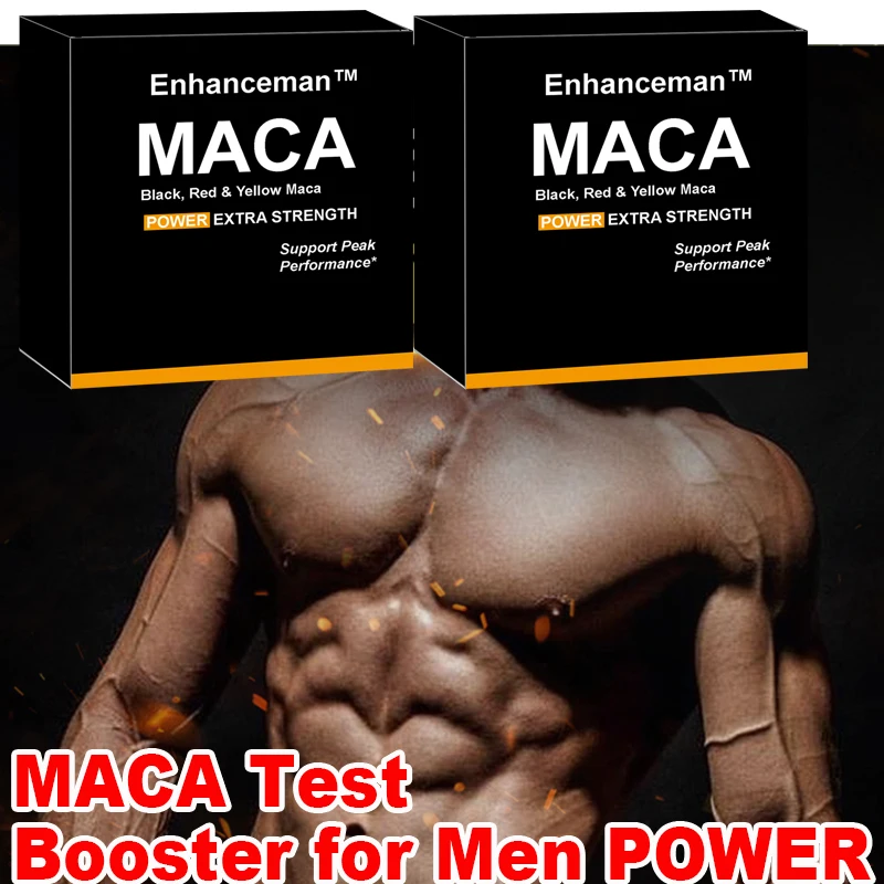 Maca de cuidado saludable para hombre, píldoras de aumento de maca negra para noche y día, herramientas de cuidado saludable