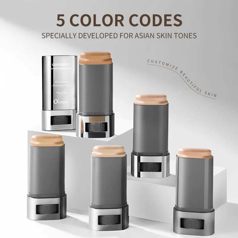 マットフェイスファンデーションクリームスティック防水持続肌を明るくコンシーラーハイトカバレッジナチュラルブロンズファンデーションメイクアップ