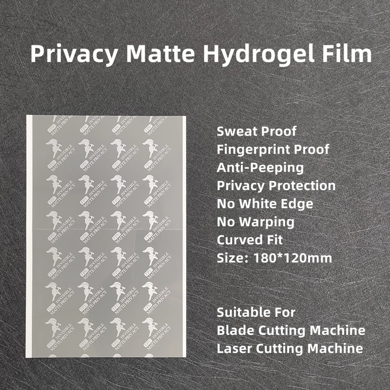 50pcs Matte Privacy Hydrogel Film For Phone Screen Protector Anti Spy Front Film For Blade and Laser Cutting Machine