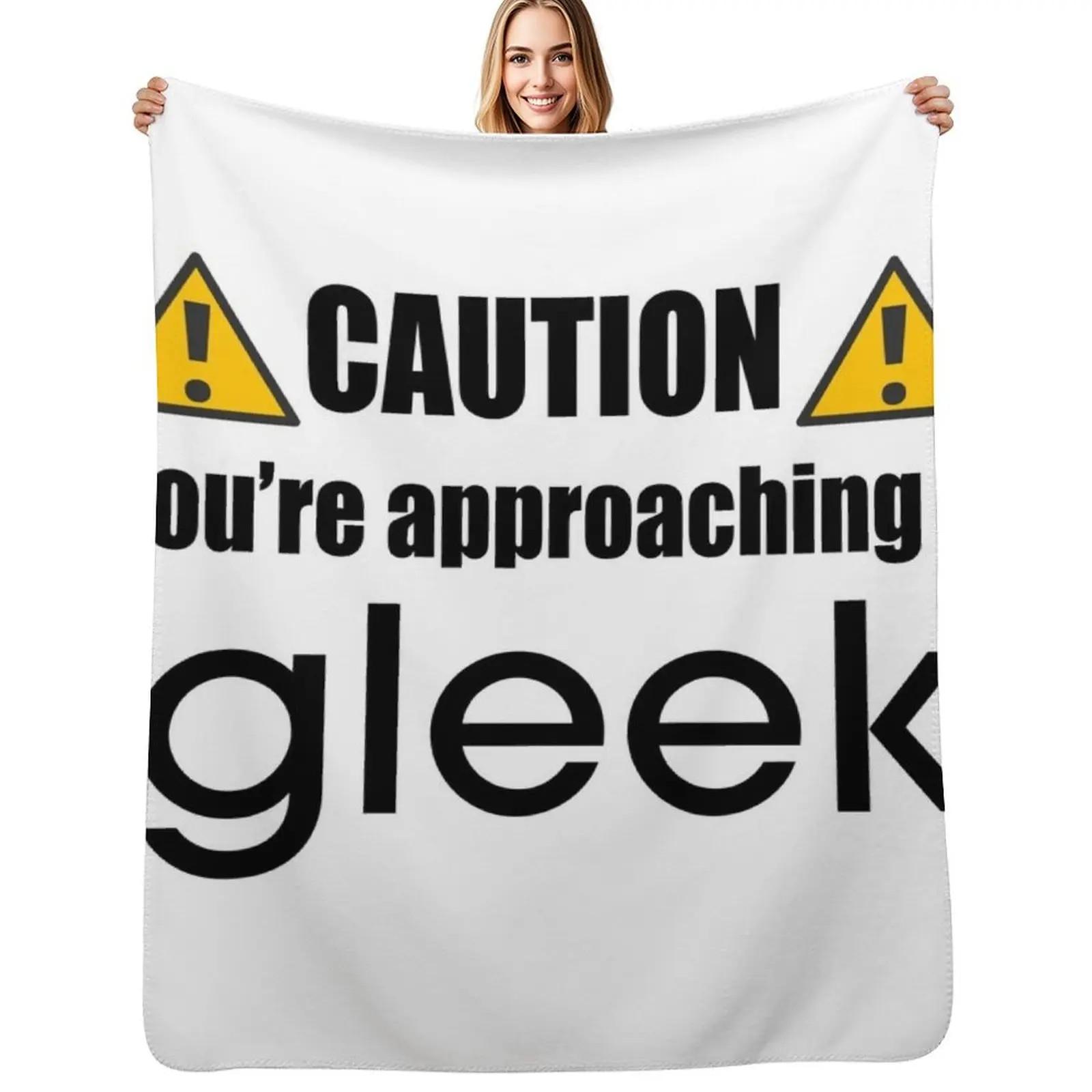 

Caution you're approaching a Gleek Throw Blanket Sofas Soft Plush Plaid Beach Sofa Quilt Blankets