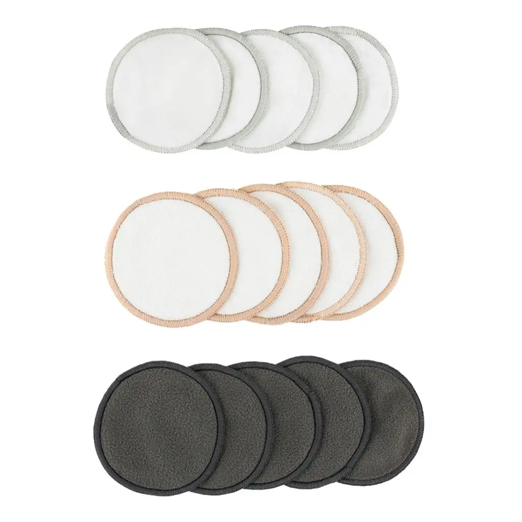 5Pc Soft Bamboo Cotton Reusable Makeup Remover Pads Facial Cleanser Pads Washable Sponges Cleaning Puff for Women