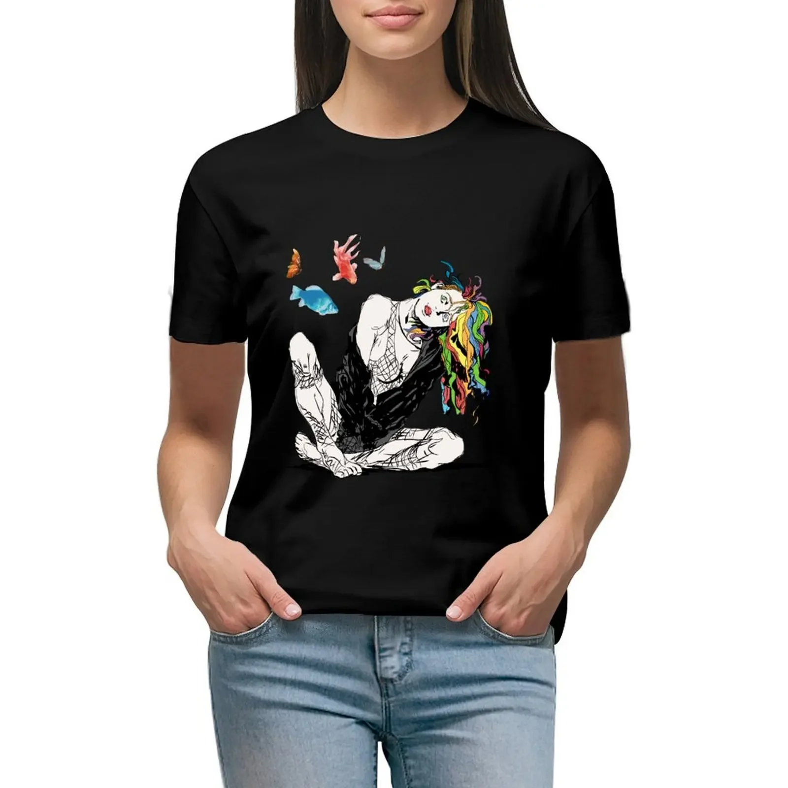 

Delirium The Sandman Vertigo Comics T-Shirt sublime graphics blanks lady clothes new edition t shirts for Women