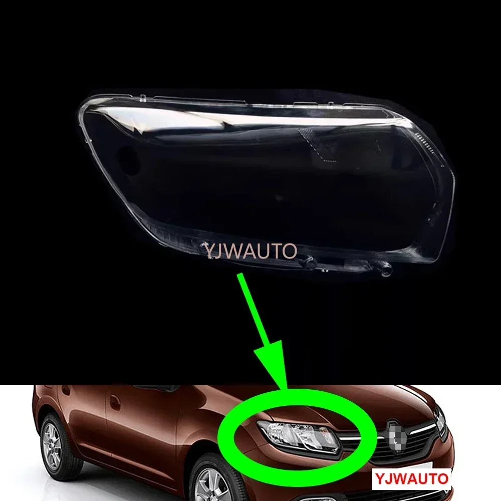 For Renault Logan 2020 2021 2022 2023 Headlight Cover Car Headlamp Lens Glass Head Light Replacement Front Auto Shell