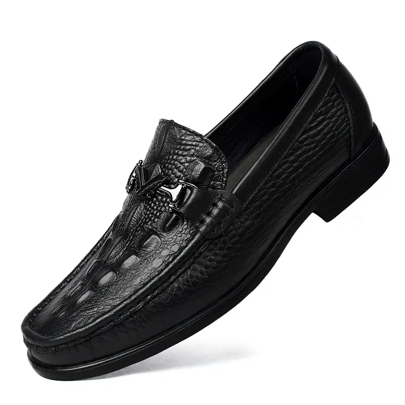 

Men Shoes Leather Loafers Casual Footwear Fashion Genuine Leather Shoes Man Wedding Business Dress Driving Shoes for Men
