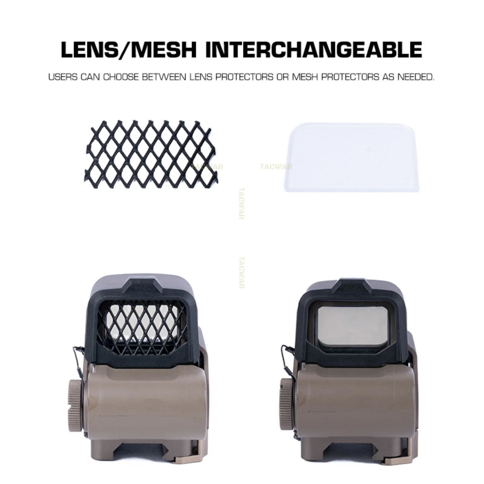 Tactical 558 Optical Scope Protective Cover with Lens/Mesh for Hunting EOTECH 558 2.0 3.0 Red Dot Sight Reflex Scope Protection
