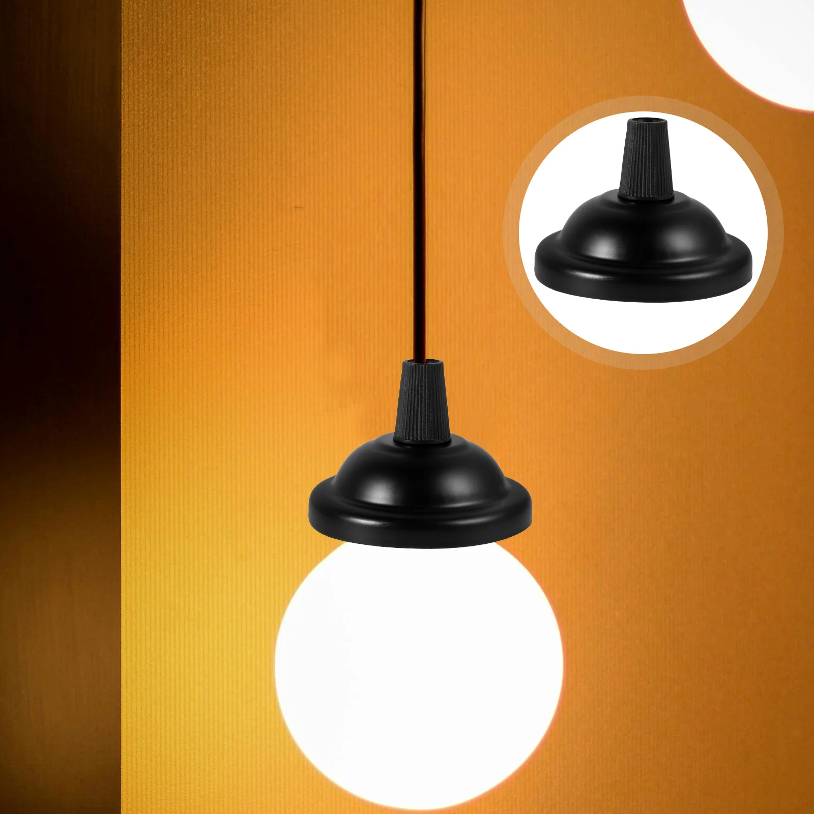 

4Pcs Vintage Pendant Light Canopy Ceiling Lamp Base Plate Cover Replacement Lighting Fixture Ceiling Light Mounting Plate