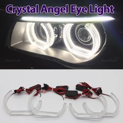 Acrylic Horseshoe DTM White Ring Angel Eyes LED Light Ring for BMW 1 2 3 4 5 6 7 series E38 E39 E60 E53 E46 E90 E91 E92 E93