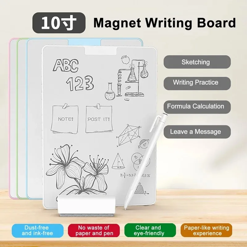 

10inch Magnetic Drawing Board, Partially Erasable, Children's Home-use Handwriting Board For Writing, Drawing, and Sketching
