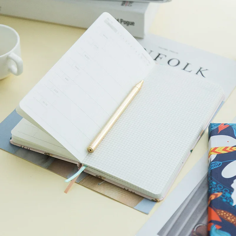 Cuadernos planificadores A6 Kawaii 2019 2020 Agenda semanal organizador Agenda diario de viaje escuela Oficina suministros estacionarios