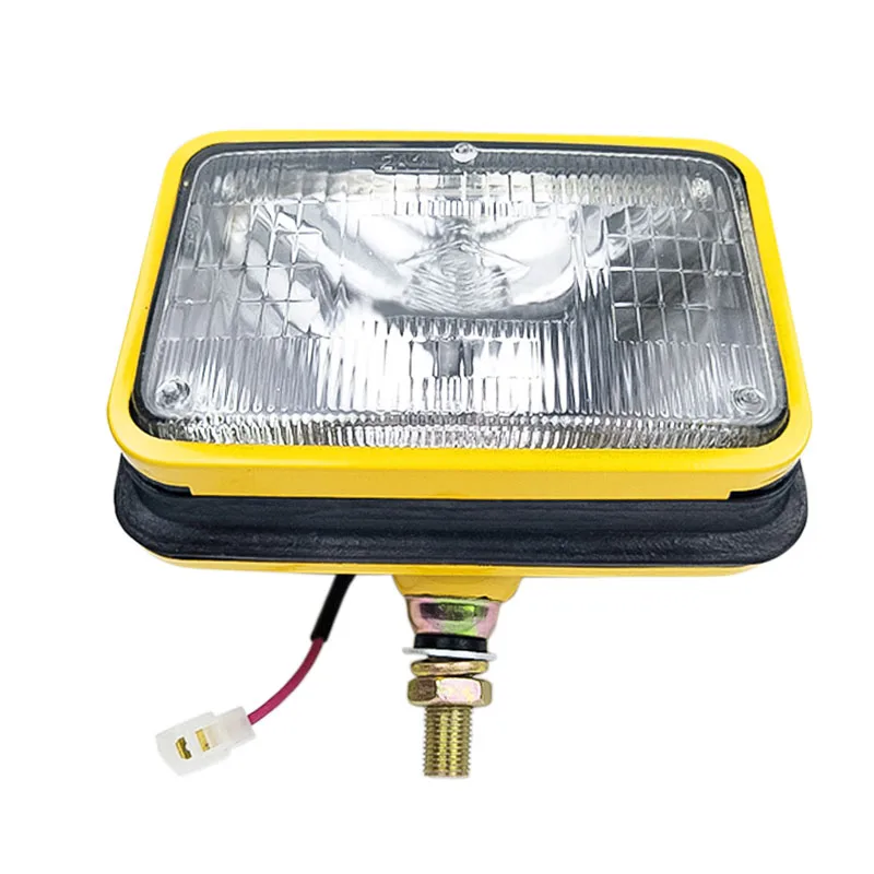 Excavator main arm headlight 24V iron shell H4 wick boom work light with operating rod For DOOSAN for KOMATSU for SANY