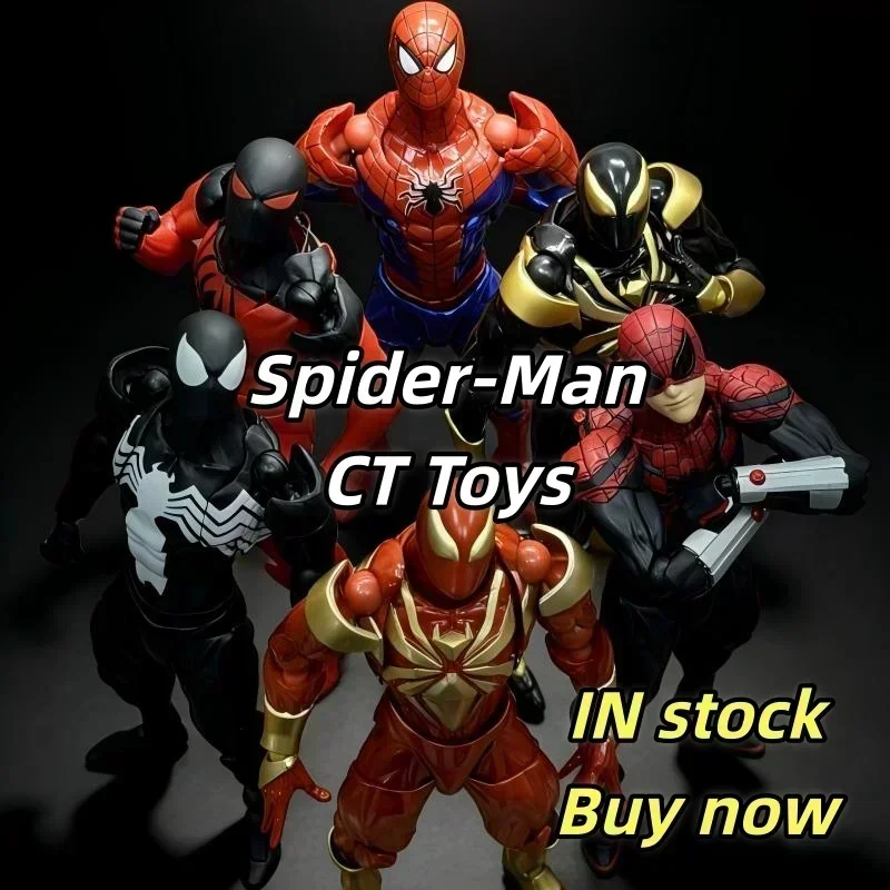 

Mess Toys & Ct Toys Full Range Black Suit Neighbor Spiderman Mafex 143 Ben Reilly Comic Ver The Amazing Action Figure Toys Gift