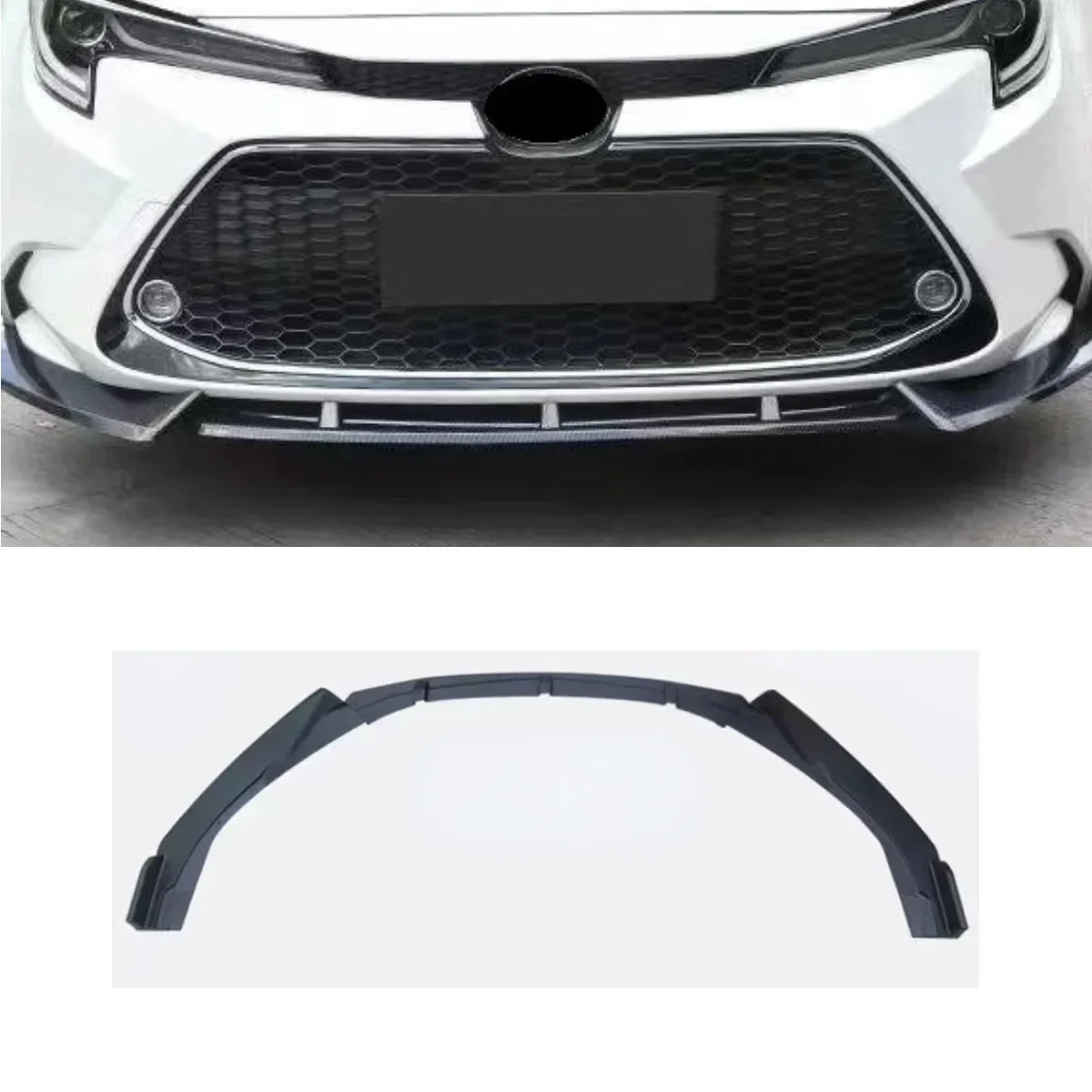 Car Front Bumper Lip Splitter Diffuser Spoiler Body Kit For Toyota LEVIN 2019-2022 Bumper Guard Cover Protector Car Accessories