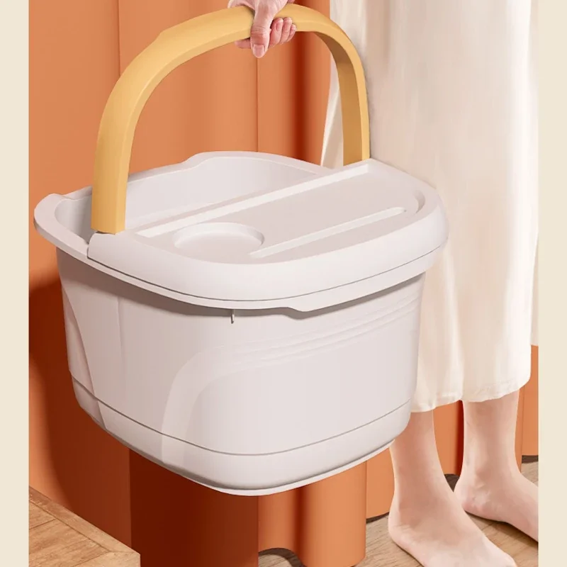 

Household thermal insulation massage bucket, foot bath, raised deep bucket, dormitory plastic