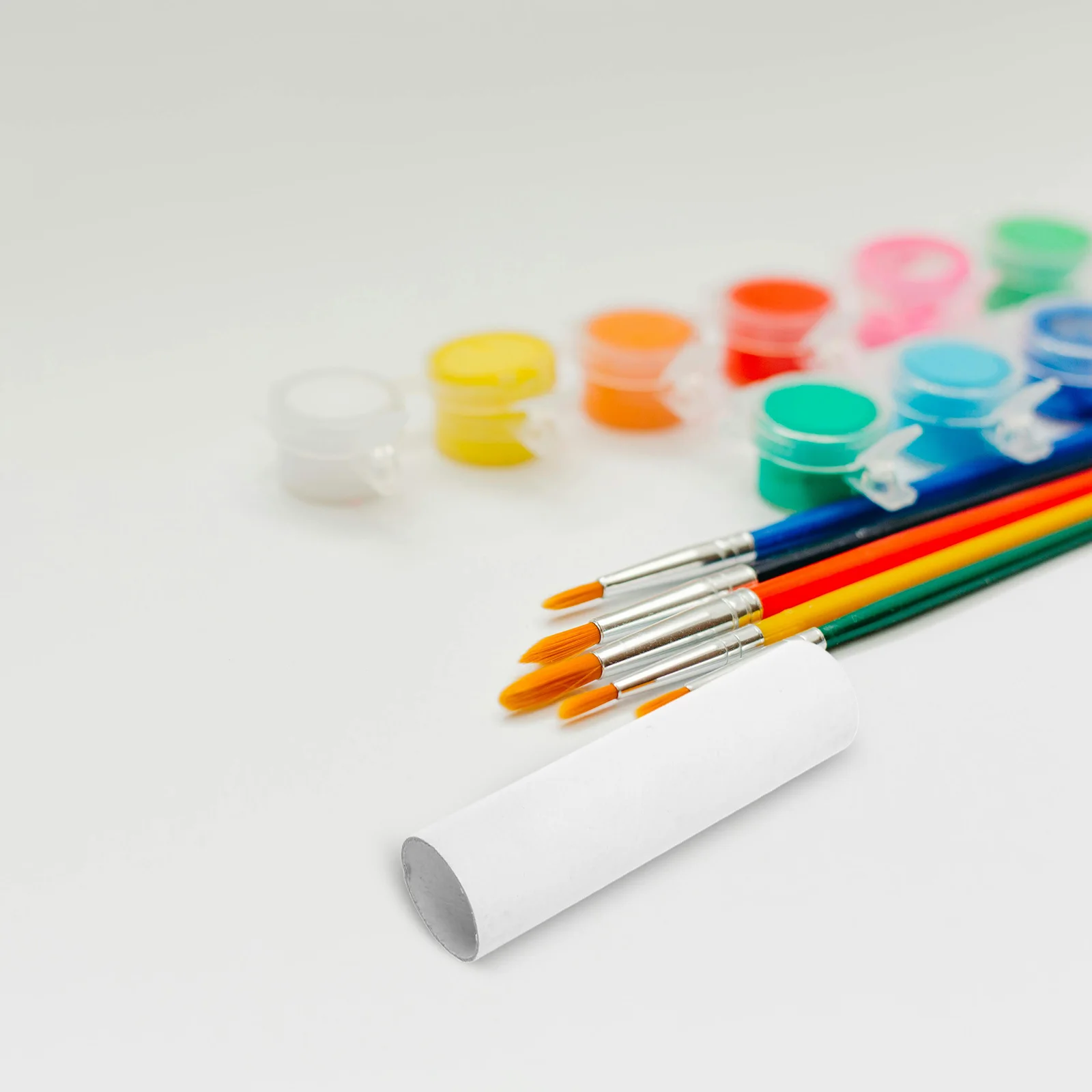

12 White Kraft Paper Tube Container Make up Drawings Mailing Tubes Poster