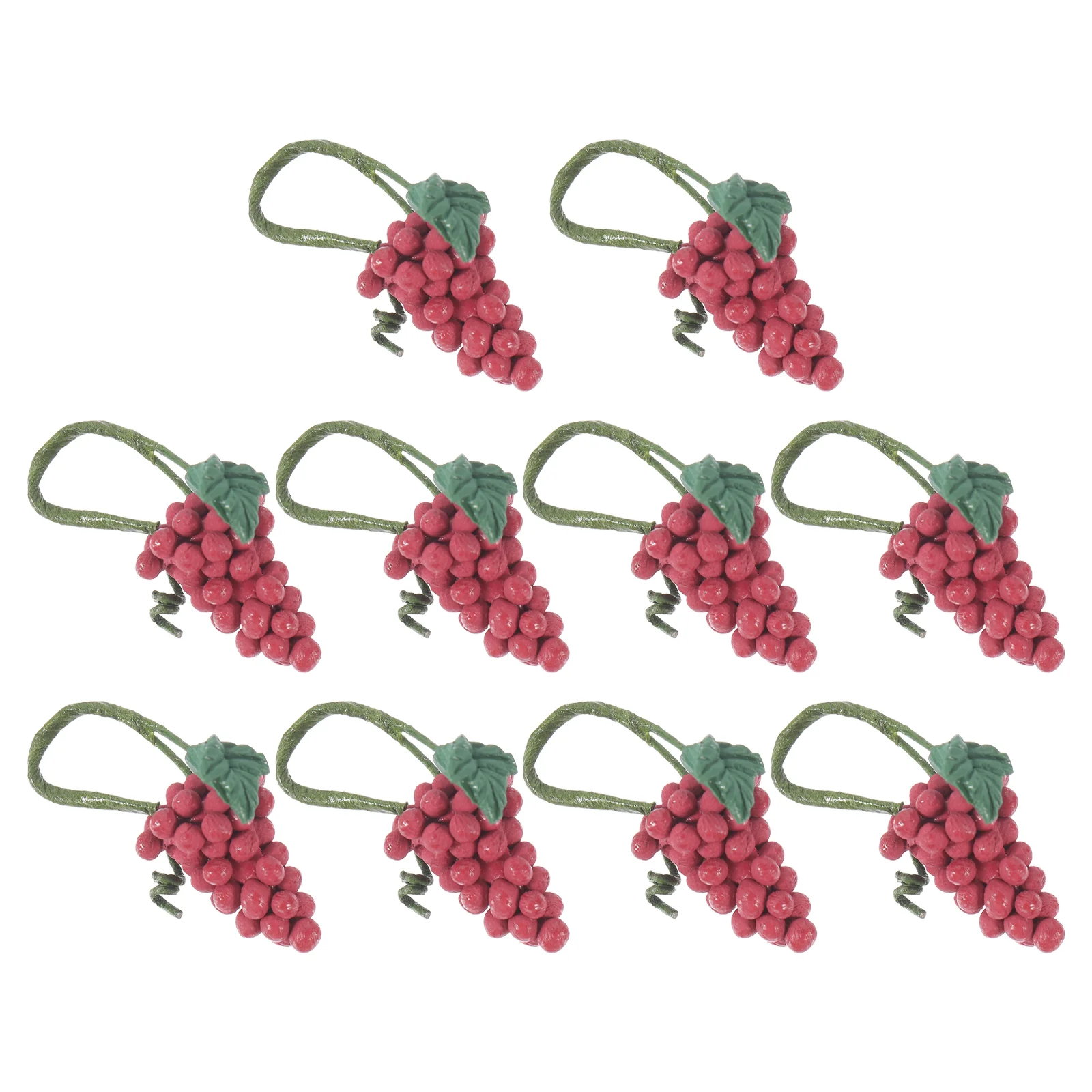 

10 Pcs Grape Model Dollhouse Mini Fruits Grapes Toys Ornaments Miniature Models Fake Resin Faux Decor