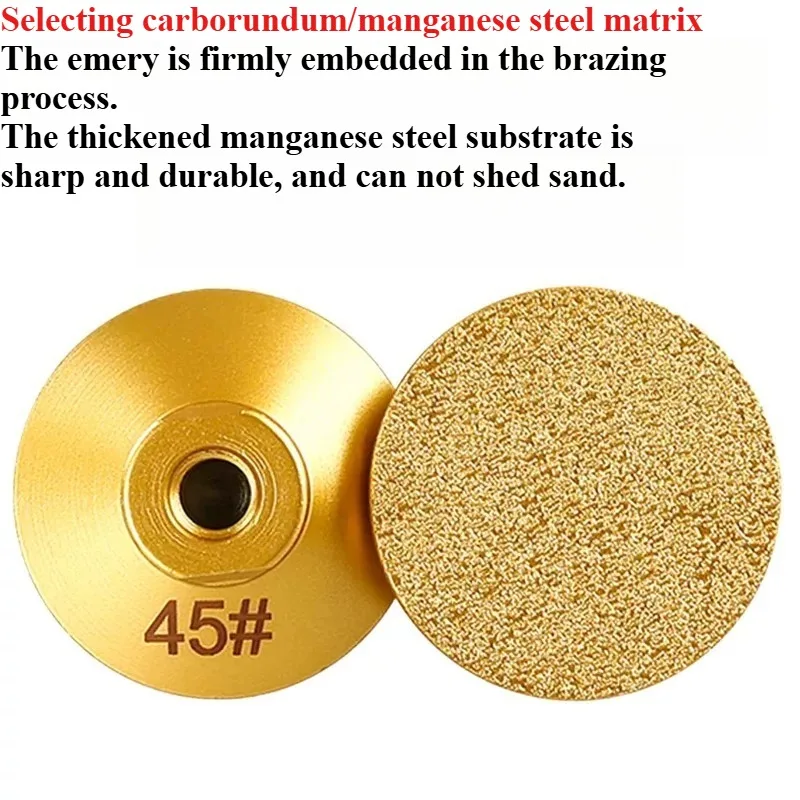 1Pc M10 Brazed Diamond Flat Grinding Head 2 inch 50mm Abrasive Polishing Pad Marble Granite Cobblestone Grind Sharp Tool