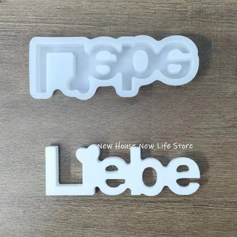 Liebe Letters Aromatherapie Wax Hanger Siliconen Mallen Diy Love Casting Mal Gips Siliconen Mal Voor Auto Decoratie