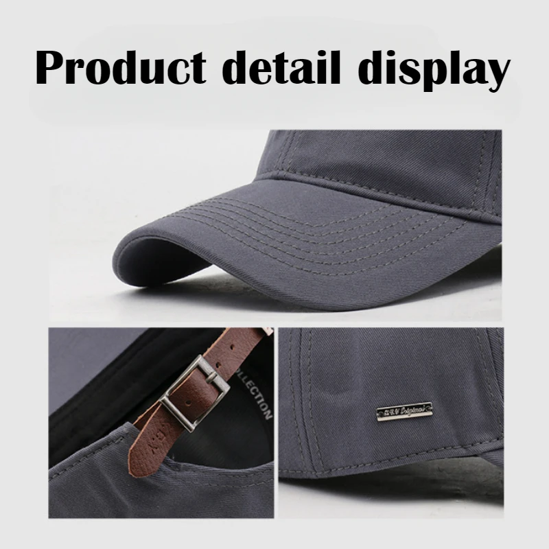 XXL Big Size Baseball Caps Solid Color Big Head Soft Cotton Extra Large Size Women's Low Profile Golf Hats OverSize Caps For Men S455304ecb8564f49a1c5b2def80daa33U