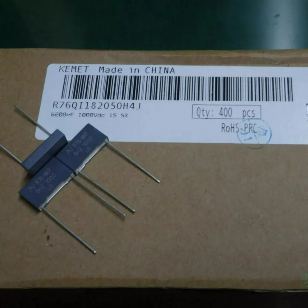 

10pcs/lot AV R76 MKP 0.0082uf 1000V 8.2nf 8200pf 8n2 822 J Brand New 15mm Film Capacitor R76QI182050H4J