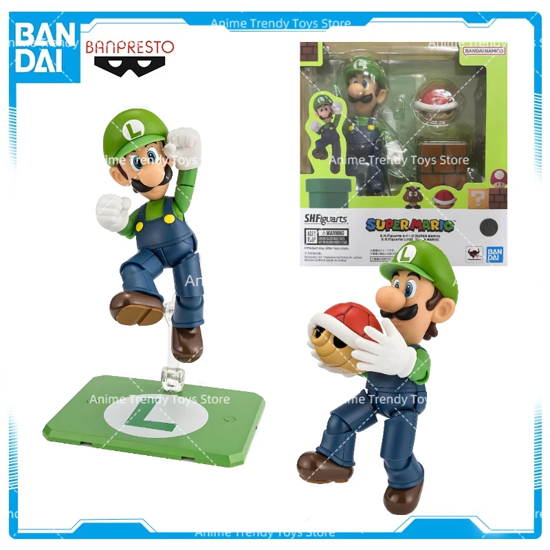 

В наличии оригинальный набор для сборки модели Bandai Super Mario SHF, коллекционная фигурка Луиджи, игрушки для мальчиков, подарки на день рождения WY