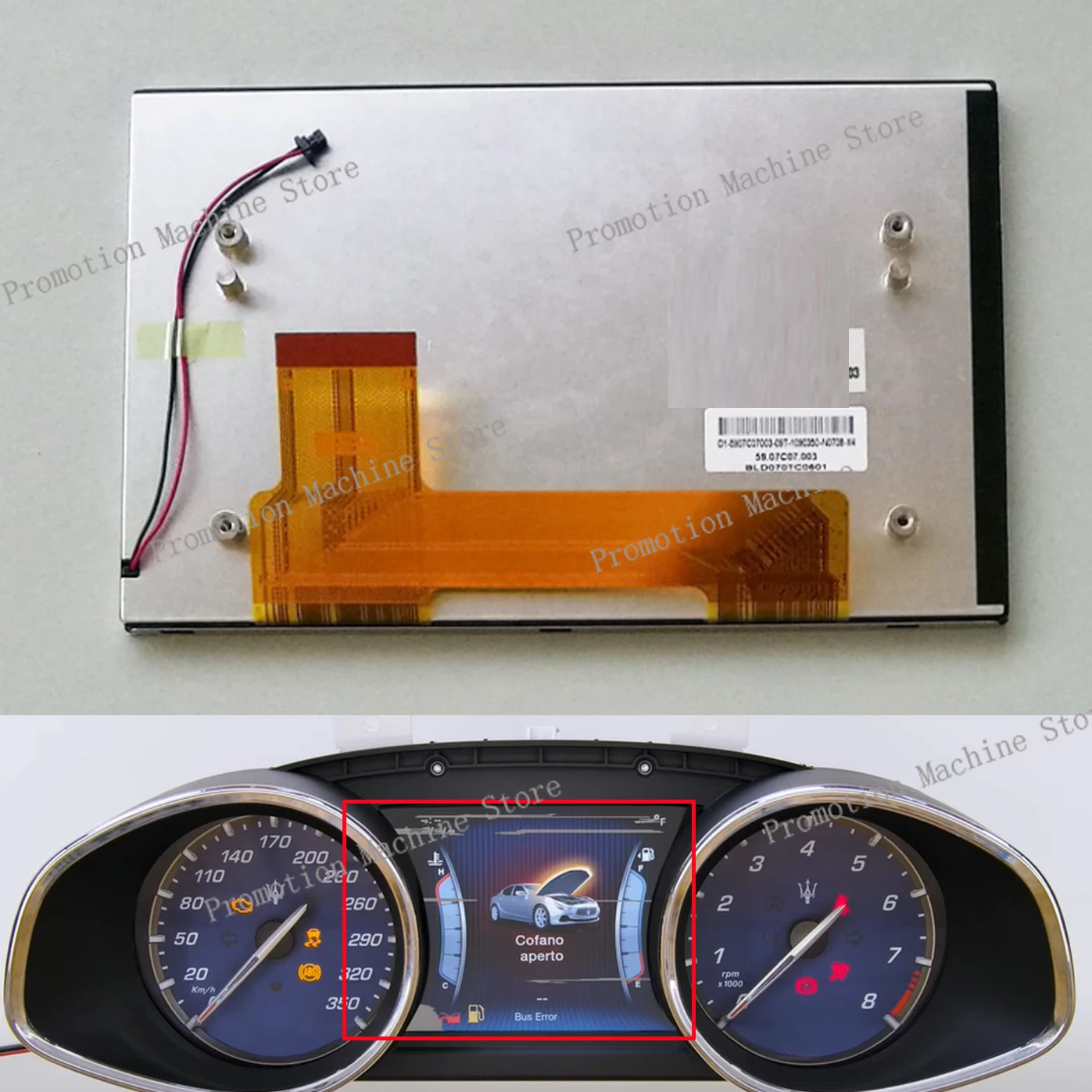 LCD Display For Maserati dashboards Maserati Ghibli Levante Quattropor VI instrument clusters LCD colour display replacement