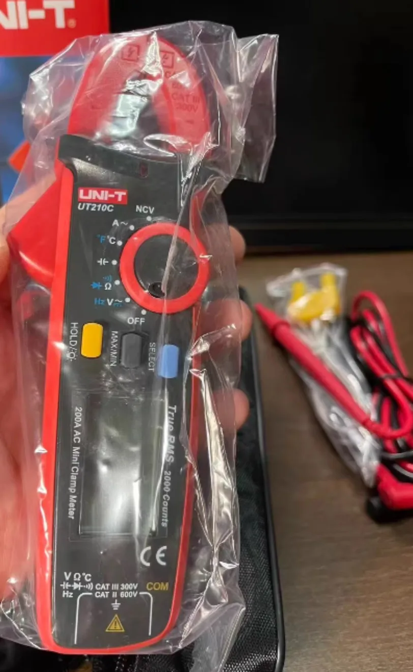 1pc UNI-T UT210C Single AC True RMS High Precision Mini Digital Clamp Multimeter*SY