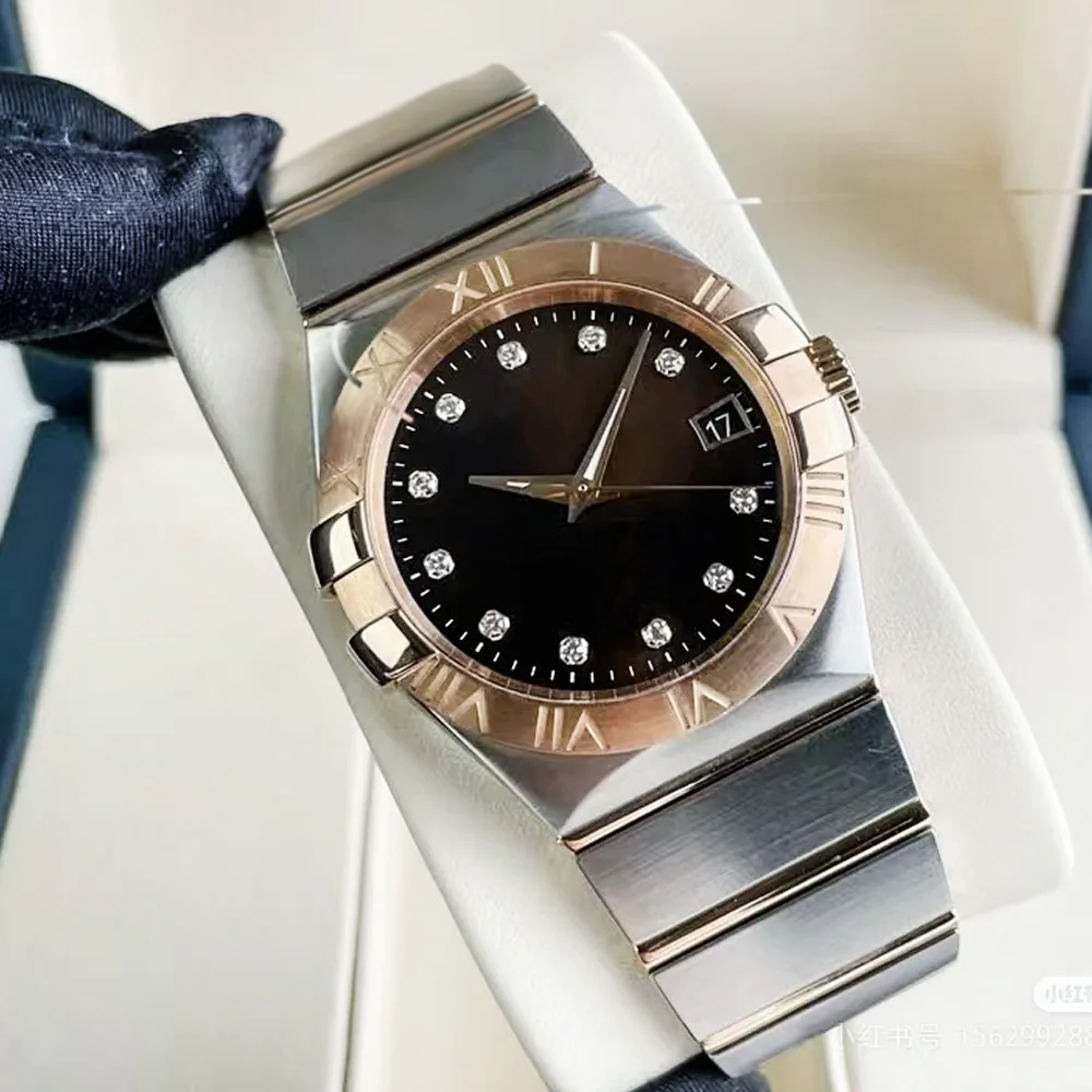 2025 VIP محدودة جديدة الأعمال الفاخرة ساعة رجالي ساعة ميكانيكية أوتوماتيكية بالكامل متعددة الوظائف موضة المرأة مقاوم للماء وات