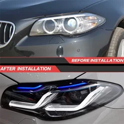 Adatto per BMW serie 5 2009-2016 F10 lampada alogena per ernia hid aggiornamento a M5 G30 F90 blue laser L DRL fari a LED