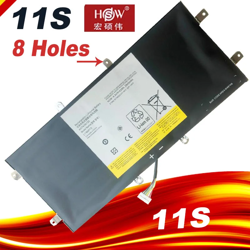 

42Wh( 8 Holes) L11M4P13 4ICP4/56/126 Laptop Battery For LENOVO IdeaPad Yoga 11 11S Ultrabook Yoga11-ITH 11S-IFI