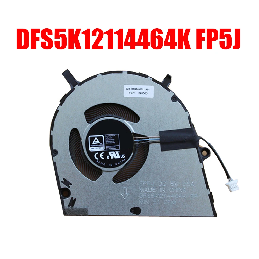 

New Laptop CPU Fan For DELL For Inspiron 14 7420 7425 2-in-1 DFS5K12114464K FP5J 023.100QA.0001