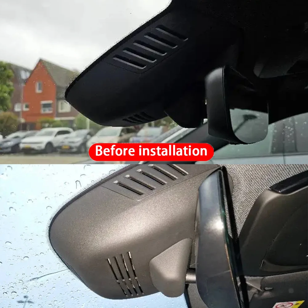 for Polestar 1 2 2019~2025 4K 2160P Front Rear Camera Dash Cam Wifi Plug and Play Video Recorder Loop Recording Night Vision