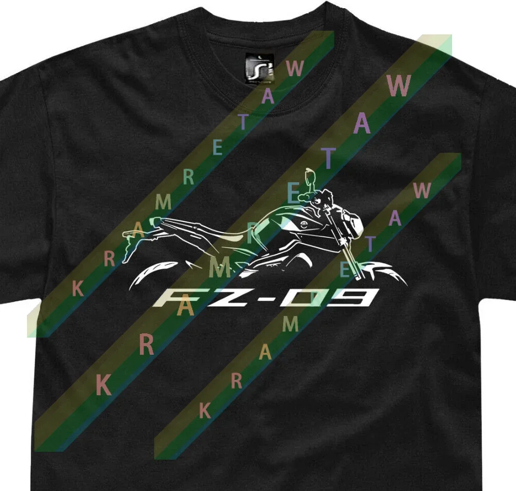 

2025 summer Men 100% Cotton T Shirt Casual FZ09 FZ-09 fans motorcycle T-shirt Graphic Summer Cool Tee