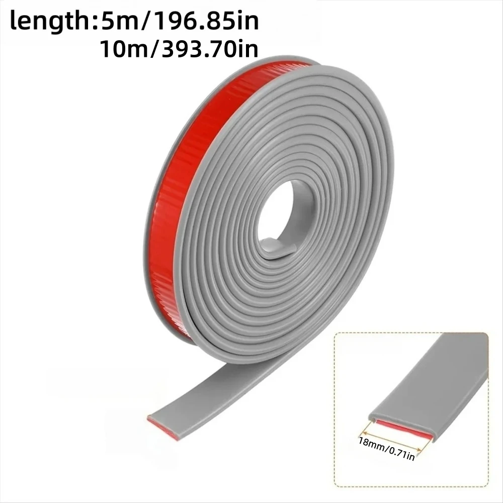 Banda de borde de gabinete autoadhesiva en forma de U, 18mm x 5m/10m, perfecta para protección de bordes de armarios, restauración de tableros de madera, 1 ud.