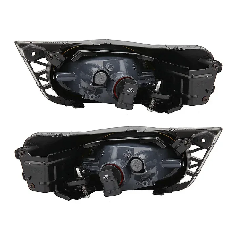 A Pair 12V Car Fog Lamps For Honda Civic Sedan 2009-2011 Left & Right Front Bumper Grille Driving Fog Light H11 55W with Harness