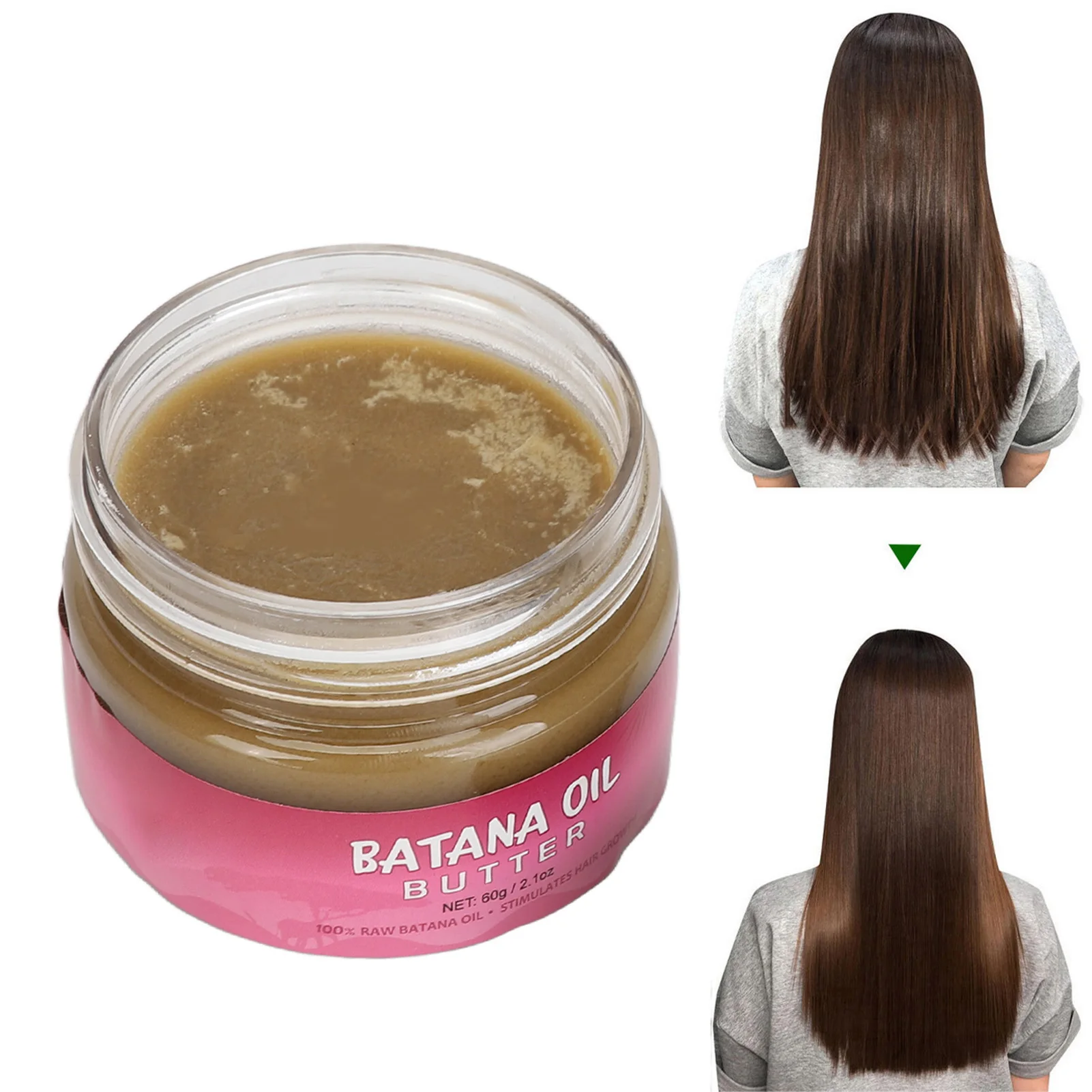 

Batana Hair Oil Hair with Pure Batana Oil Repair Damaged Hair Moisturizing Conditioner 60g Hair Repair Conditioner