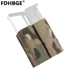 FDHBGE Tactical Molle 9MM Double Mag Pouch System Accessories Flashlight Waist Bag Hunting Camping Sports Outdoor Equipment