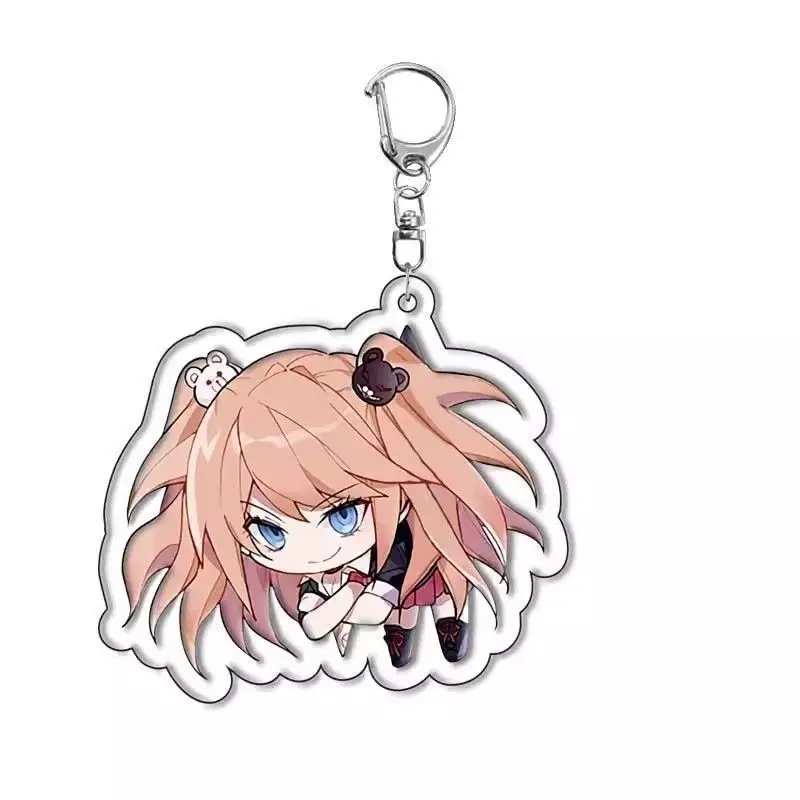 Danganronpa Enoshima Junko Hinata Hajime Kokichi Oma Nagito Komaeda Nanami ChiaKi Anime Keychain Pendant Gift