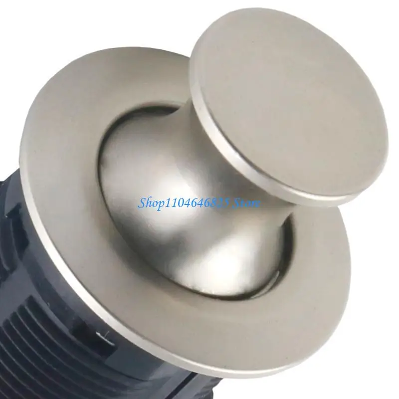 Round Embedded Push to Open Lock Zincs Alloy Flush Mount Cabinet Lock Enduring