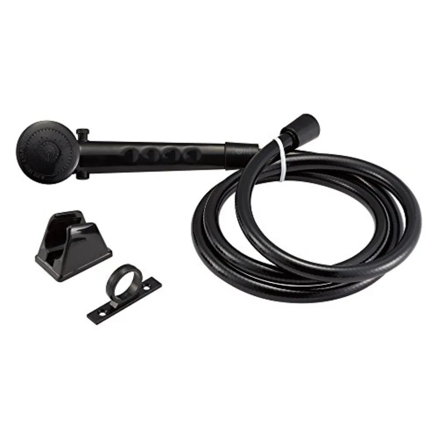 

DF-SA130-BK RV Economical Shower Head and 60-inch Hose Kit - Water-Saving Trickle Switch Black
