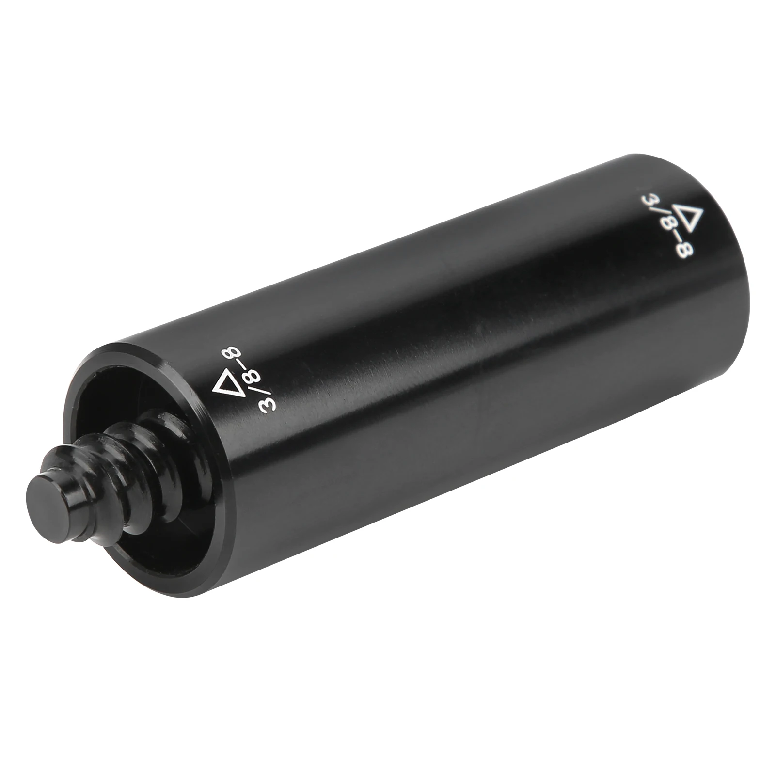 Pool-Verlängerungs-Queue, 2 Unzen, Billard-Mittelschaft, Aluminium-Verlängerungsadapter für Sportbedarf, 3/8-8 Zähne, Billard-Teleskop-Queue