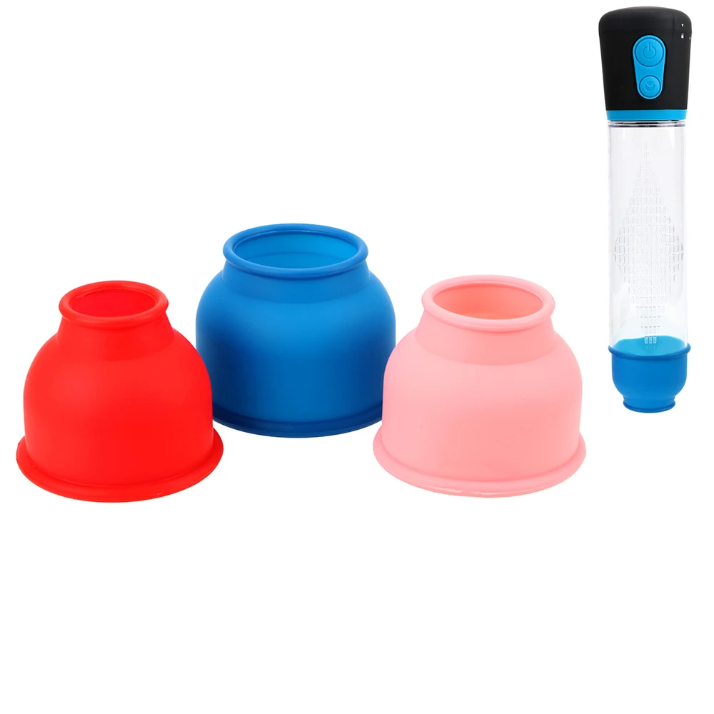 Penis Pump Sleeve Silicone Ring Sleeve Enlargement Penis Pump Accessories Protection Accessories 3 Piece/Set