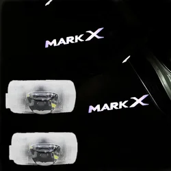 2Pcs Led Car Door Laser Projector Light For Mark X Reiz Welcome Light Emblem Lamps Auto Accessories