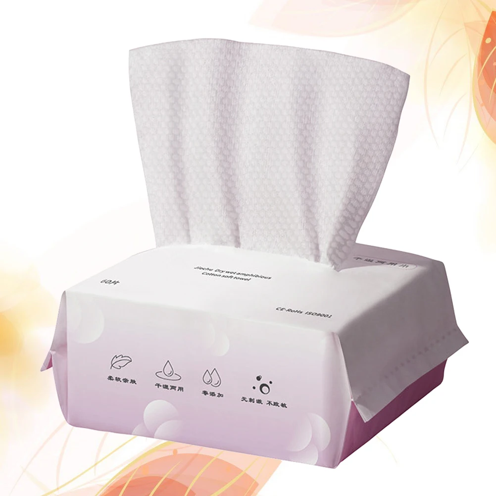 

Wet Dry Towel Disposable Face Cleansing Tissue Gentle Hygiene Makeup Remover Pad Travel Portable Cleaning Wipes